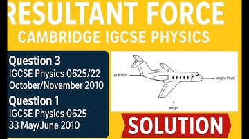 Resultant Force (two Examples from IGCSE exams)