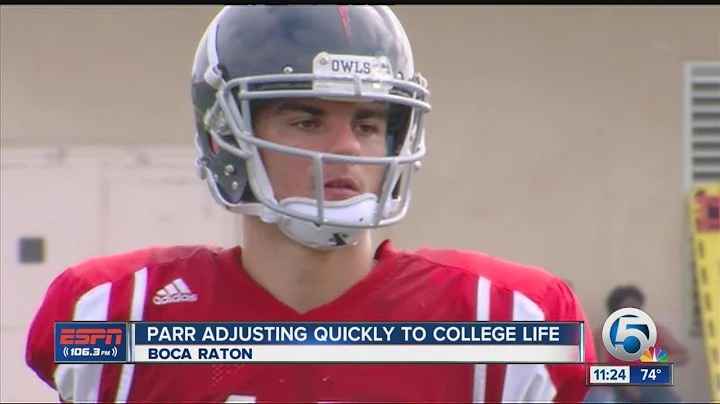 Daniel Parr adjusting to college life