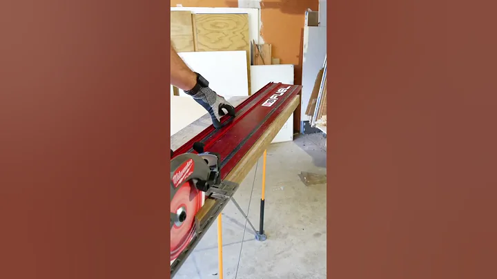 The M18 FUEL™ 184mm Circular Saw can be used with Milwaukee guide rails