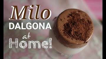 How To Make Easy Milo Dalgona / Milo Dalgona At Home