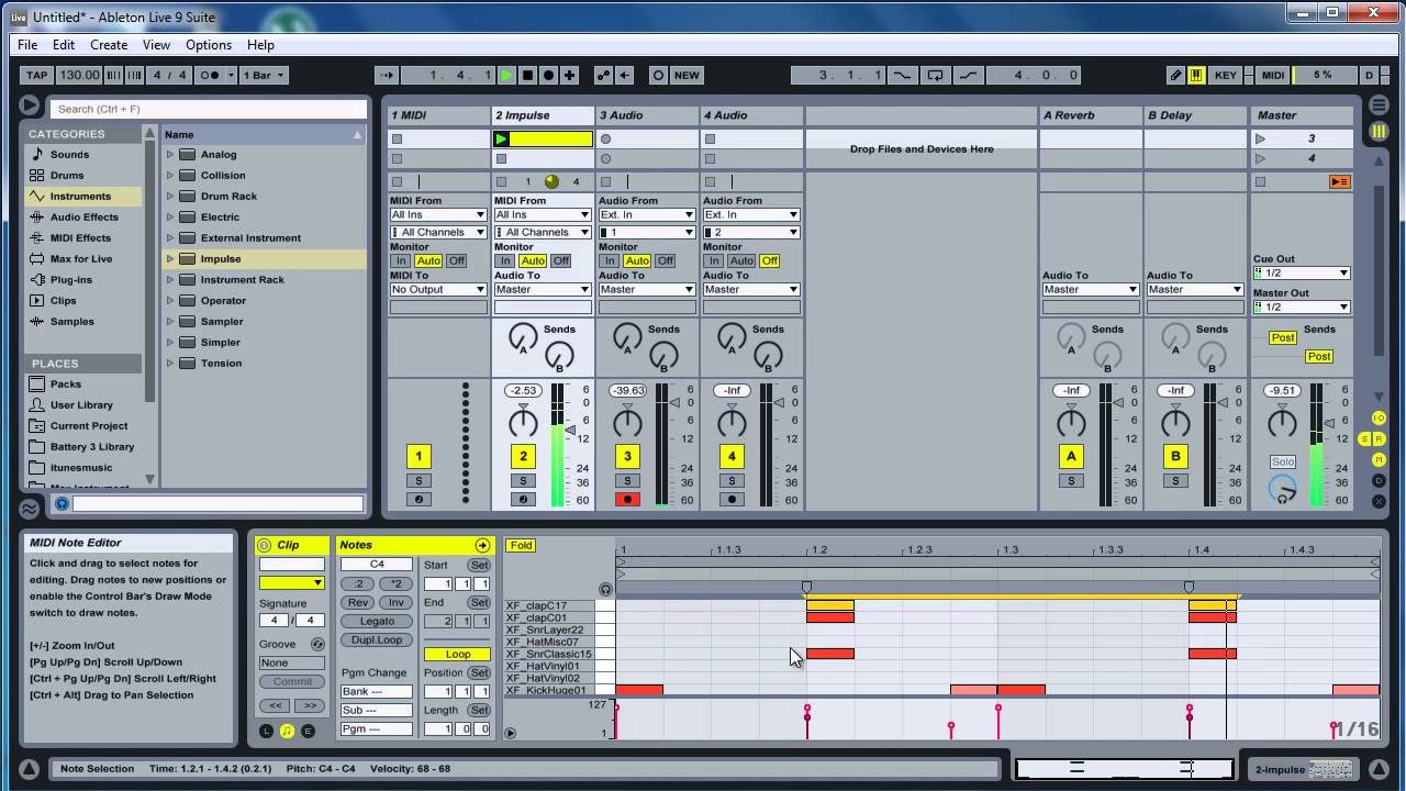 How to Create a Driving House Beat in Ableton Live 9