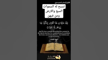 وان من شيء الا يسبح بحمده ولكن لا تفقهون ¦¦صقر العيسوي¦¦ #اكسبلور #quran #duet #راحة_نفسية #القارئ