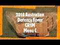 MRE Review: Australian Military Ration 2018 Menu C