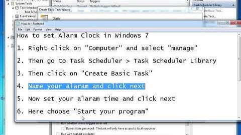 343 How to set Alarm Clock in Windows 7