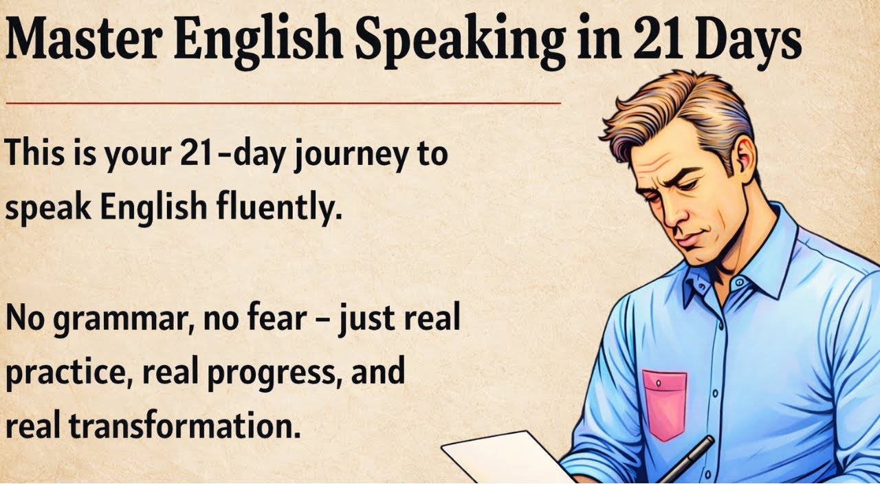 Speak English Fluently in 21 Days – Easy Daily Practice Plan!
