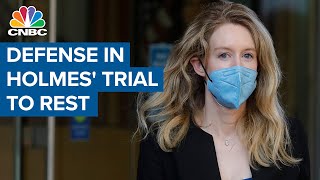 The defense in Elizabeth Holmes' trial expected to rest next week