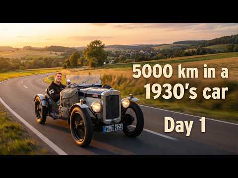 Germany to Spain in a 1930's car - Day 1