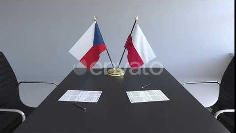 Flags of the Czech Republic and Poland and Papers | Motion Graphics - Envato elements