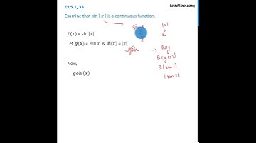 Ex 5.1, 33 - Examine that sin |x| is continuous - Class 12 CBSE - Teachoo