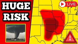 🔴 EMERGENCY COVERAGE - TORNADO ON THE GROUND IN OKLAHOMA - With Live Storm Chasers