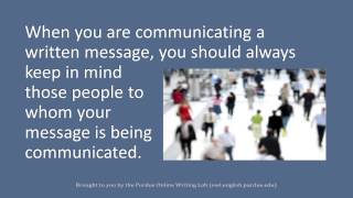 Writing for Audiences in US Academic Settings