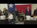 Trump picks up the endorsement of Texas Gov. Greg Abbott during a visit to a US-Mexico border town