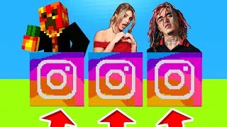 Minecraft PE : DO NOT CHOOSE THE WRONG INSTAGRAM! (Lele Pons, PrestonPlayz & Lil Pump)
