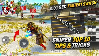 SECRET( SNIPER TRICK & SETTINGS⚙️)Double AWM Tricks|| FreeFire SNIPER PRO Tricks 2024 The 46 gaming