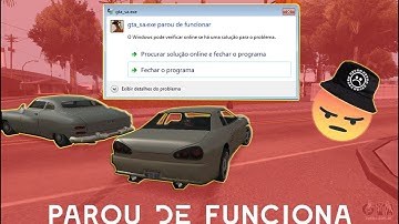 TUTORIAL De como resolver o erro gta sa parou de funciona...