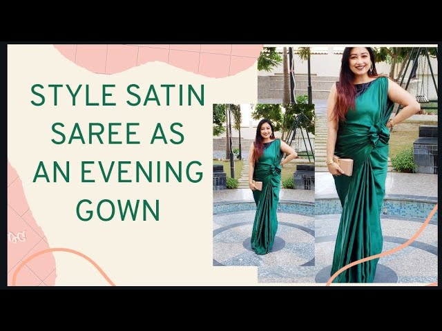 40 Evening Wear Saree Ideas & Inspiration || Different Ways To Style The  saree | Saree gown, Stylish sarees, Indian fashion dresses