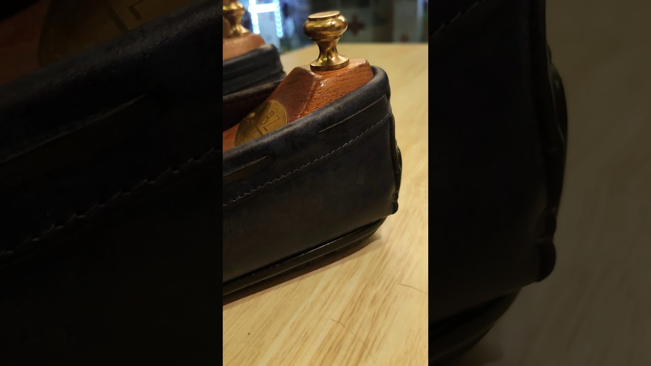 EMBOZE - LEAVE AN IMPRESSION | Ocean Blue Marble Effect Genuine Leather Driving Shoes