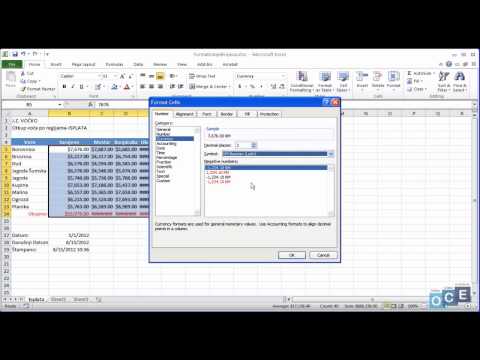 Kako formatirati brojeve u excelu (Excel 2010)