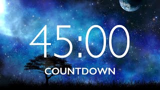 45 Minute Timer with Relaxing Music and Alarm