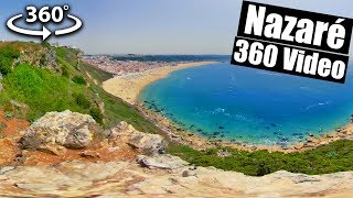 360 video: Nazaré Portugal Cliffs and Base Jump