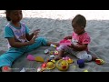 Permainan anak perempuan  mainan anak masak masakan  bermain pasir di gor