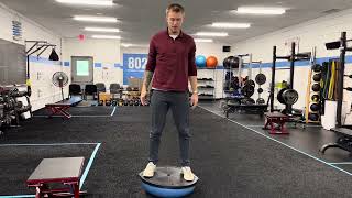 Bosu Squats (Ball Down)