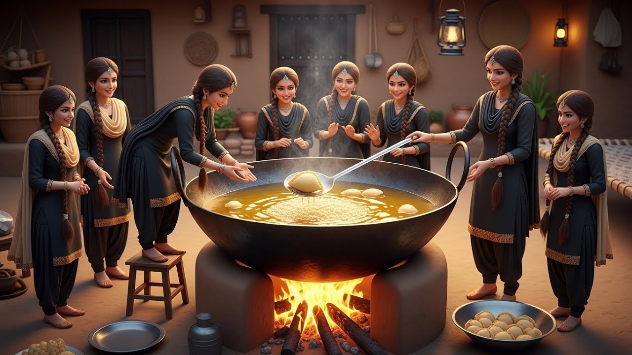 Tiny Girls Making Huge Gujiya 😍 | Miniature Village Cooking | #TinyWorldCooking