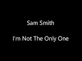 IM NOT TGE ONLY ONE • SAM SMITH