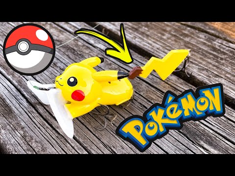 Pikachu Fishing Lure Challenge (Pokemon Fishing Lure) 
