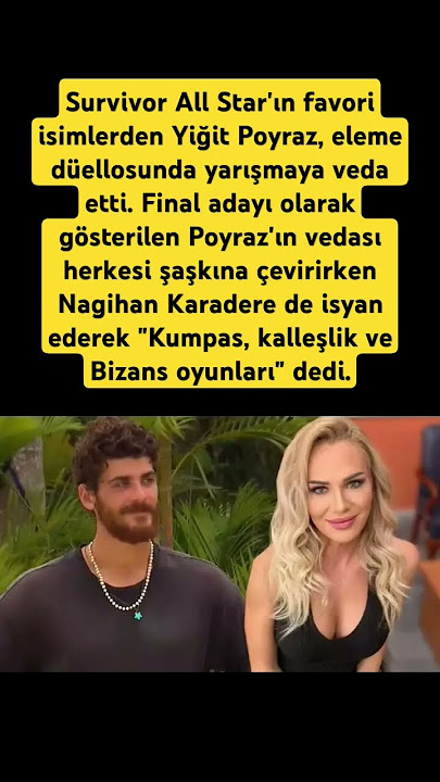 Survivor All Star'ın favori isimlerden Yiğit Poyraz, eleme düellosunda yarışmaya veda etti.