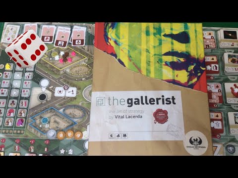 Видео: ГАЛЕРИСТ I Играем в настольную игру. The Gallerist board game.