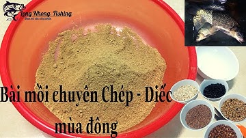 Bài mồi câu Chép - Diếc | hiệu quả |thích hợp cho mùa đông ►Câu Đài Nghiệp Dư || LONG NHONG FISHING.