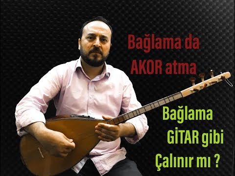 Bağlama Gitar gibi çalınabilir mi? , Bağlamada Ritimli Akor Nasıl yapılır