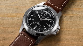 The Classic Field Watch From Hamilton With A Day-Date Complication - Khaki Field King Auto