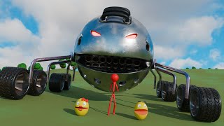 Pacman Vs Rover Monster - Saving Ms Pacman