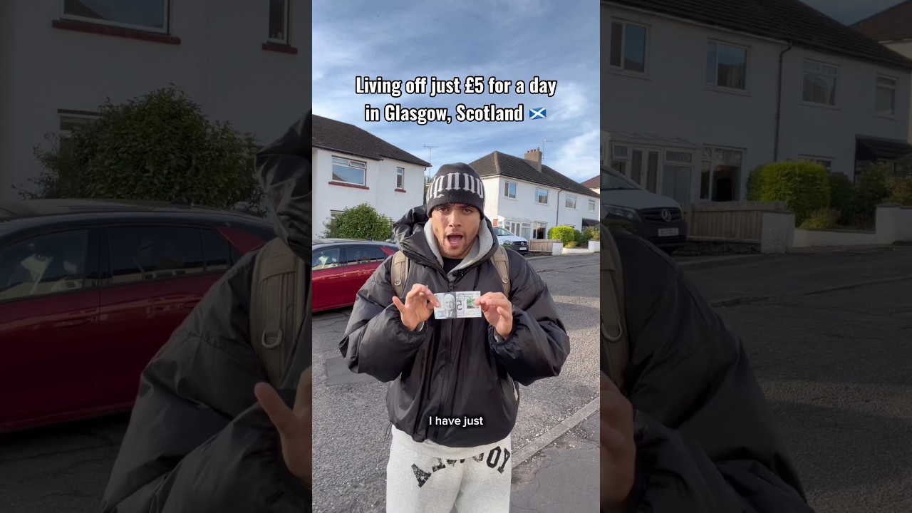 I TRIED TO LIVE OFF JUST £5 FOR A DAY IN GLASGOW 🏴󠁧󠁢󠁳󠁣󠁴󠁿