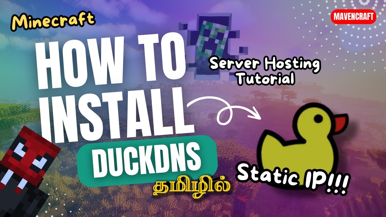 How to Install DuckDNS | Tamil | Minecraft Server Hosting - YouTube