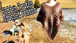 Crochet Easy Poncho Pattern / Hidden Truths Poncho / Bag O Day Crochet Tutorial