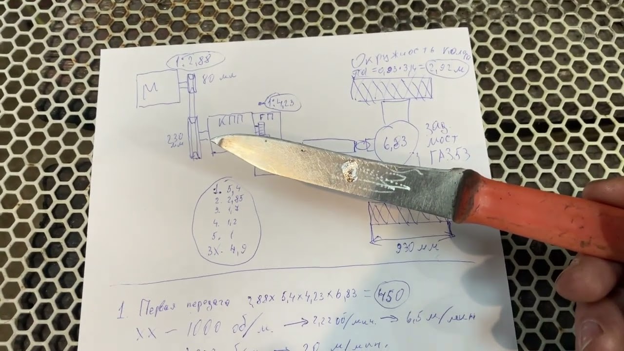 Расчет трансмисии самодельного трактора