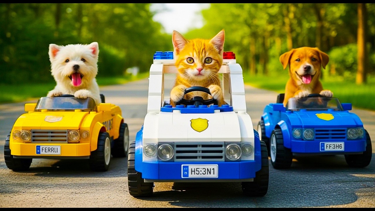 Mama Cat Trims Fur on the Farm and Makes Tiger Hat For Kittens At Home 🧡🐯🐱