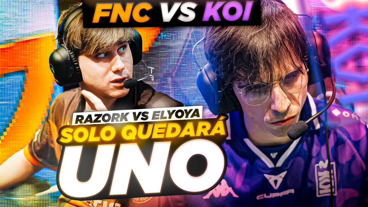 RAZORK vs ELYOYA UNO SERÁ ELIMINADO DEL MUNDIAL!! 😨 // FNC vs KOI (Worlds 2025)