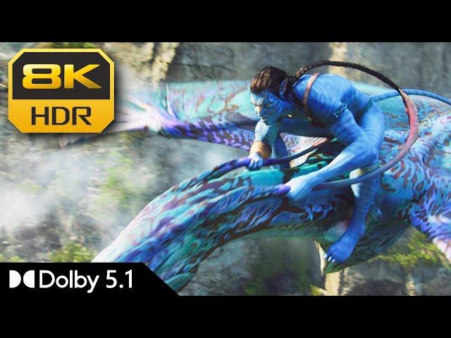 8K HDR | Jake's First Flight - Avatar | Dolby 5.1 class=