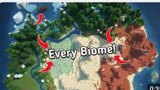 🔥All Biome at spawn!! Bedrock 1.21.9 Seed #minecraft 