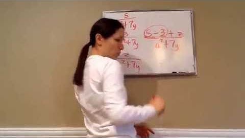 Saxon Math Algebra 1 - Lesson 44 - Addition of Rational Expressions with Equal & Unequal Denominator