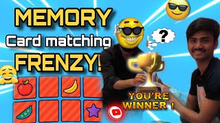 MEMORY CARD MATCHING FRENZY! Game play || 😄kids and family || #gameplay Fun at Home 🫣 screenshot 3