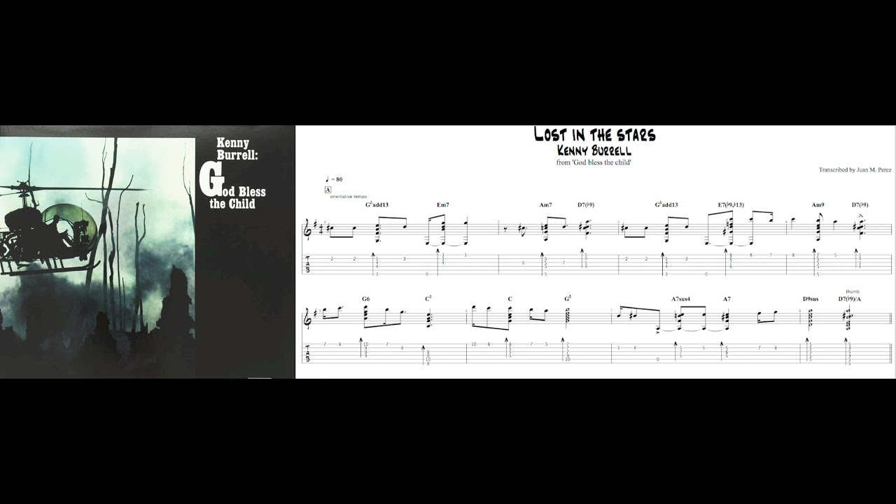 Kenny Burrell - Lost in the stars (Transcription)