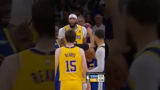 Crazy Ending by Los Angeles Lakers vs Golden State Warriors Game 4 🔥 | #nba #shorts #fyp