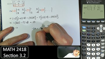 Linear Algebra - Section 3.2