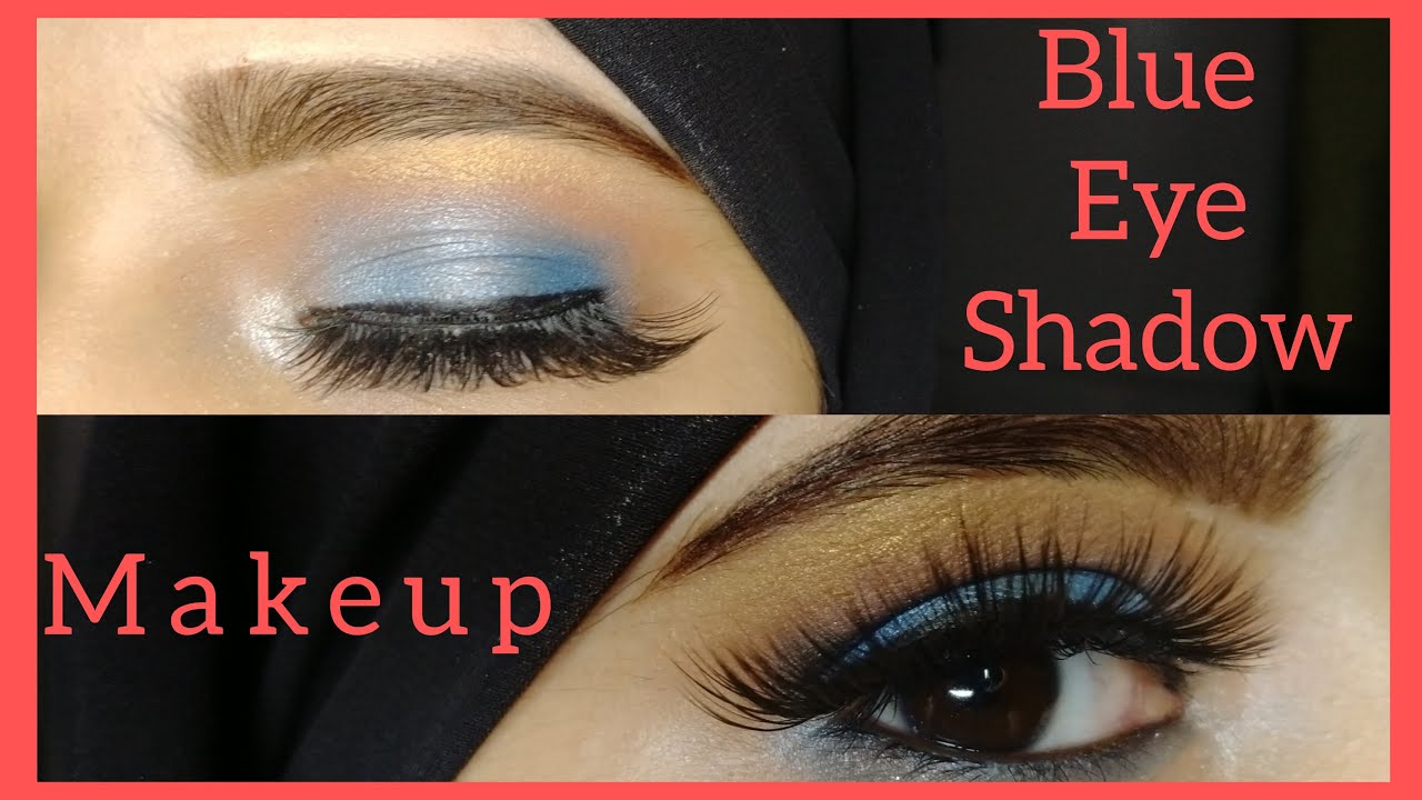 Blue eye shadow makeup tutorial Blue eye makeup kaise kare YouTube
