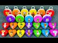 Italian Brainrot Slime Heart Playtime! Tung Tung Sahur &amp; Tralala in Satisfying Clay World 🌈